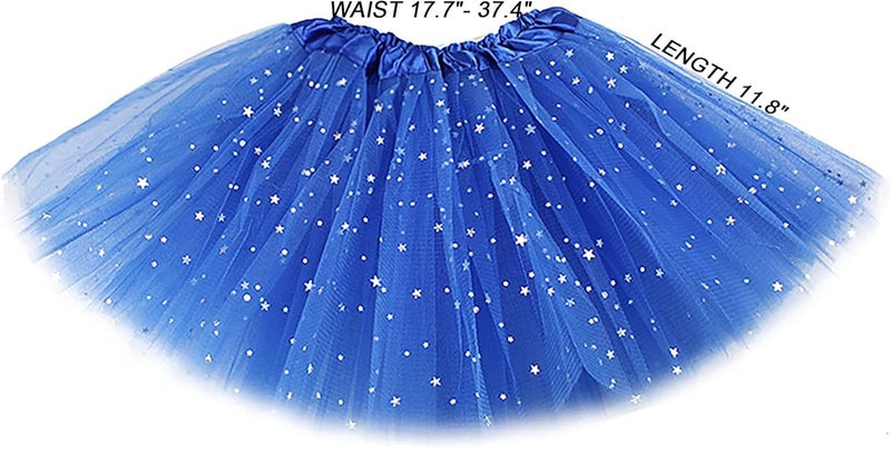 Ayhcclth Girls Tutu Classic Elastic 3 or 4 Layered Tulle Skirt Tutu for Toddler Girl, 2-8Years - Image 4